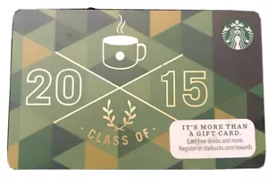 Carta regalo STARBUCKS CLASSE 2015 senza valore $ - Foto 1 di 2