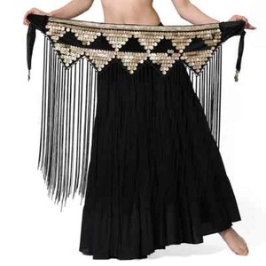 New Dynamic Belly Dance Waist Chain Waist Women Long Tassel Dance Sequins - Picture 1 of 14
