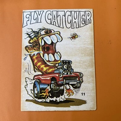 1970 Donruss Odder Odd Rods Sticker #37 Fly Catcher - Image 1 of 2