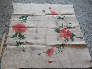 VINTAGE LOT OF 7 PCs STAMPED FOR EMBROIDERY - PARTIALLY & UNFINISHED Butterflies - Picture 1 of 12