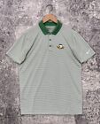Nike Polo Shirt Medium Mens University Of Oregon Ducks Green Stripe Short Sleeve