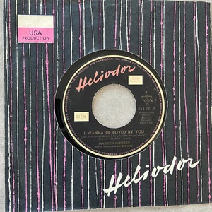 MARILYN MONROE: I wanna be loved  by you / I'm thru (Single Heliodor 453 201/NM) - Picture 1 of 2