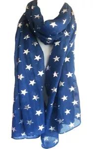 GlamLondon Glitter Stars Scarf Womens Fashion Ladies Party Wedding Wrap  - Picture 1 of 20
