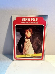 Han Solo - 1980 Topps Empire Strikes Back - Star File - Card #4 | Harrison Ford - Picture 1 of 2