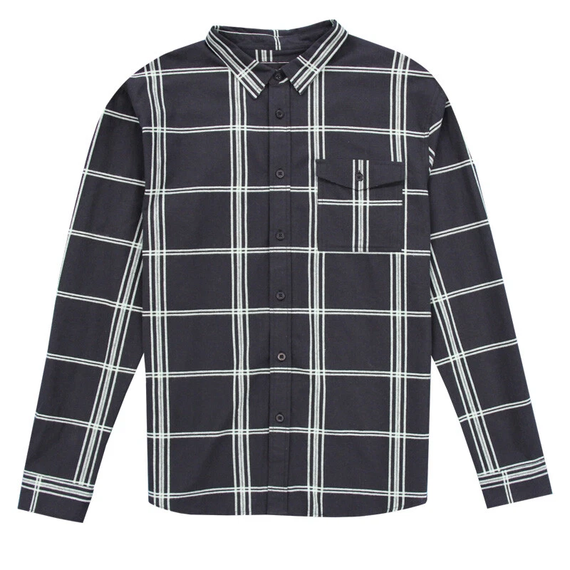 Franela abotonada LOST para hombre L/S CHECK ONE - VBK - grande - nueva con etiquetas Foto 1 de 1