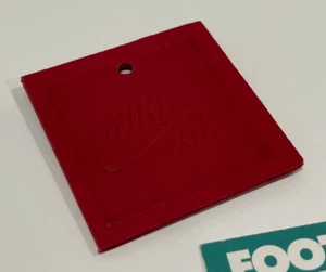 NIKE AIR JORDAN 1 RETRO LOW OG UNC TO CHICAGO BRED RED LEATHER HANG TAG KEYCHAIN - Picture 1 of 5