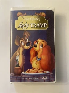 Disney's Lady and the Tramp (VHS, 1998) Masterpiece Collection-Clamshell Case - Picture 1 of 3