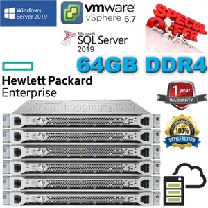 HP ProLiant DL360 Gen9 G9 14-Core E5-2680V4 2.40GHz 64GB DDR4 2x3TB SAS 7.2K - Picture 1 of 9