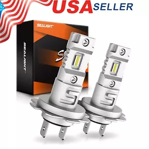 SEALIGHT H7 LED Headlight Bulb Kit Cool White For BMW X1 X6 320i High Low Beam - Picture 1 of 15
