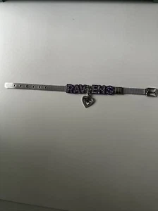 Baltimore Ravens Rhinestone Bracelet / NFL Bracelet / Football Mom - Picture 1 of 1