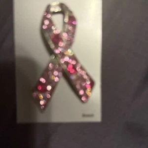 Metal Gallery Breast Cancer Brooch - Picture 1 of 5