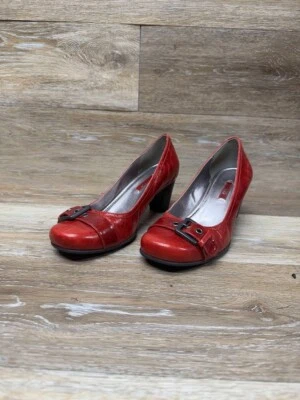 Zapatos de salón Ecco rojo charol con hebilla para mujer talla EU 37 Foto 1 de 4