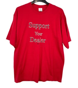 VTG ALORE Mens 2XL Red Short Sleeve T-Shirt Graphic Tee - Picture 1 of 11