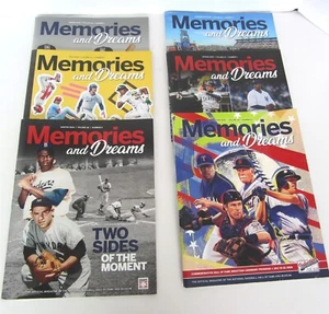 6 PC MEMORIES AND DREAMS BASEBALL MAGAZINES 2024 & 2025 - Picture 1 of 5