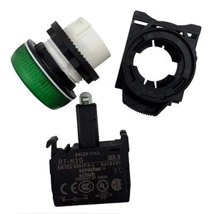 Altavoz + Zapato Pilot Light Serie D7P IP66 240V AC Verde D7P-P3PN7G - Imagen 1 de 9