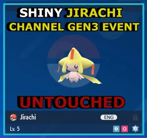 Rare Shiny Jirachi CHANNEL (Gen3) Event Pokemon Scarlet/Violet + Masterball - Picture 1 of 5