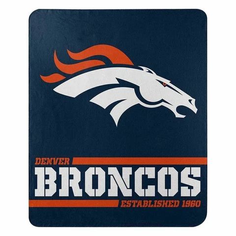 The Northwest Company NFL Denver Broncos Soft Fleece Throw Blanket 50" x 60" Cover