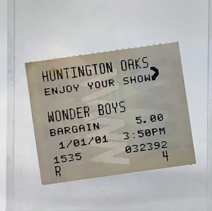 Wonder Boys Movie Ticket Stub - Vintage 2001 - Tobey Maguire Michael Douglas - Bild 1 von 3
