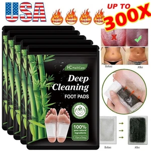UPTO300x Detox Foot Patches Pads Body Toxins Feet Slimming Deep Cleansing Herbal - Picture 1 of 35