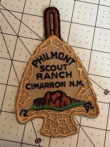 PHILMONT SCOUT RANCH CIMARRÓN NUEVO MÉXICO PUNTA DE FLECHA PARCHE BOY SCOUT (RO) #9 - Imagen 1 de 2