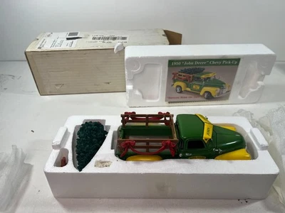 Ertl John Deere 1950 Chevy Pick Up Truck Bringing Home Xmas Tree 1:25 Scale Diec - Image 1 of 4