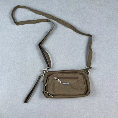Bolso Bandolera Baggallini Mujer Marrón Nylon Convertible Muñequera Organizador Foto 1 de 4