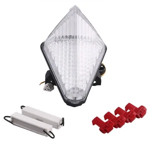 Motorrad LED Rücklicht Bremslicht Rücklicht für YAMAHA YZF R1 2007–2008 klar - Picture 1 of 4