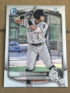 2025 BOWMAN CHROME PROSPECTS 1ST BOWMAN - JAVIER MOGOLLON WHITE SOX RC #BCP-68 - Picture 1 of 2