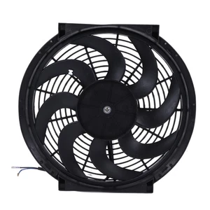 Ι 14in Electric Radiator Cooling Fan Mounting Kit 12V 90W Slim Fan Push Pull - Picture 1 of 12
