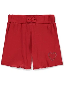 Pink Angel Girls' Ribbed Gem Shorts Color: black Size: 4 - Picture 1 of 12