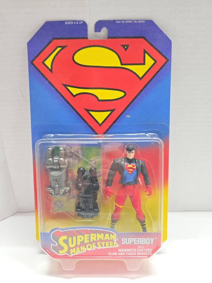 Superman Superboy Mammoth Man of Steel Kenner Hasbro Action Figure 95 JLA DC J2