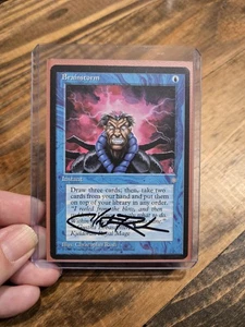 BRAINSTORM - CHRISTOPHER RUSH SIGNED Signature Ice Age Autograph MTG Magic - Picture 1 of 3