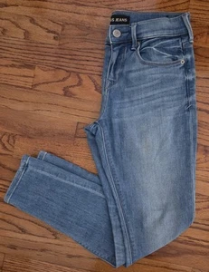 Womens Express Distressed Knee Mid Rise Leggings Size 0 - Picture 1 of 4