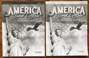 Abeka America Land I Love Fourth Edition Quizzes and Tests Volumes 1 and 2 - Picture 1 of 24