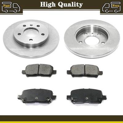 Pastilhas e rotores de freio a disco traseiros compatíveis com Pontiac Grand Prix 2004 - Imagem 1 de 4