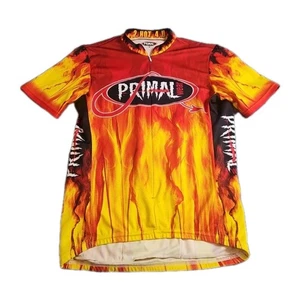 Camiseta deportiva vintage Primal Wear ciclismo para hombre M Flames gráfica 2 lo último 4 U EE. UU. Coolmax - Imagen 1 de 4