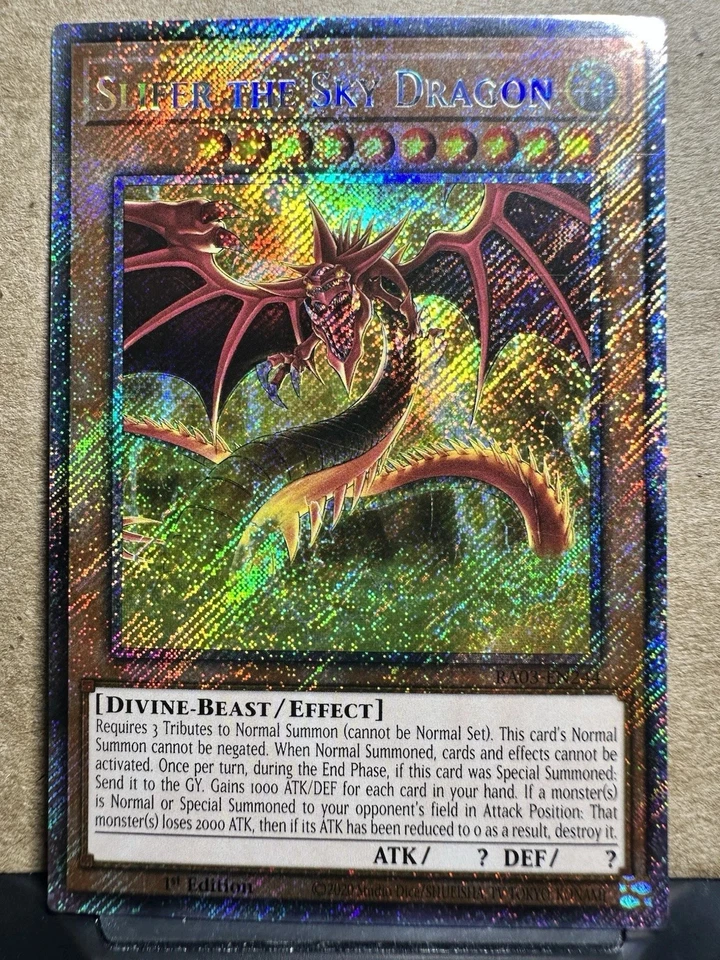 Slifer el Dragón del Cielo (Platino Secreto Raro) RA03-EN244 Casi Nuevo Foto 1 de 1