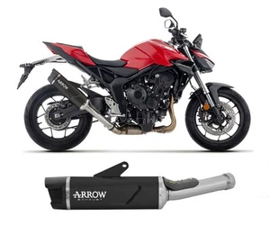 Terminale di Scarico Arrow Indy Race EVO Allum Nero HONDA CB 1000 HORNET 2025 - Imagen 1 de 4