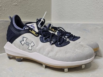 Under Armour Men Harper 8 Low ST Baseball Cleats White/Midnight Navy Size 14 - Image 1 of 4