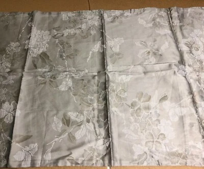 CALVIN KLEIN 1 King SHAM Floral Gray Silver Shiny - Image 1 of 4