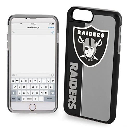 FOCO NFL Las Vegas Raiders Hybrid Case for iPhone SE (2022, 20), 8, 7, 6S, 6 - Image 1 of 1