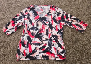 Avenue Tunic Top Casual Shirt Multicolor Women's Size 22/24 NEW - Picture 1 of 8