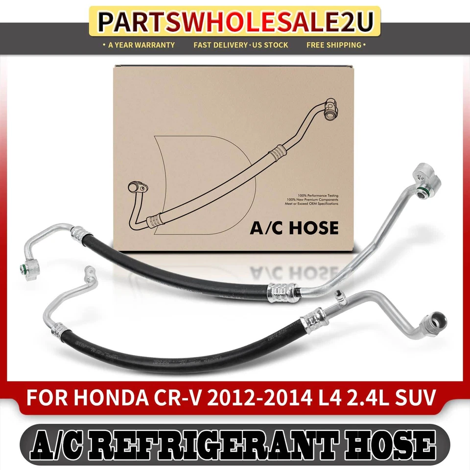 2x Conjunto de línea de succión y descarga de manguera de aire acondicionado para Honda CR-V 2012-2014 2,4 L Foto 1 de 4