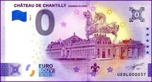 UEDL / CHATEAU DE CHANTILLY / BILLET 0 € / NULL EURO-SCHEIN / 0 € 2023-3 - Picture 1 of 1