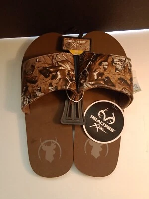 Zapatillas sin cordones Realtree para hombre nuevas con etiquetas. Talla 9/10. Marrón Negro Verde Foto 1 de 4