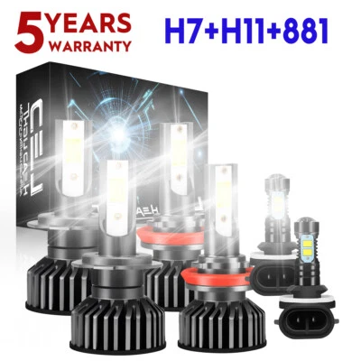 Para for Hyundai Elantra GT 2013-2017 - Bombillas de faros LED + luz antiniebla - Image 1 of 4