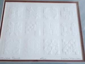 Susan Morrison embosing print "Bride's Quilt", 11.5 by 13 inches