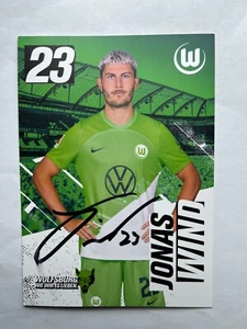 Autograph JONAS WIND-VfL Wolfsburg-35 Caps DENMARK-Ex-FC Copenhagen-signed-AK - Picture 1 of 2