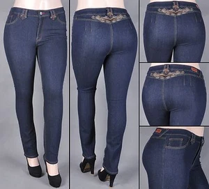 JEANS SKINNY DONNA JUNIOR ELASTICIZZATO EMB nuovo con etichette taglia 9/10, stile #15899A - Foto 1 di 2