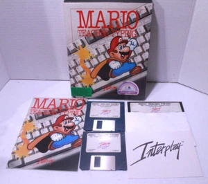Mario Teaches Typing 3.5” & 5.25” Computer Disks IBM/Tandy/DOS 3.1 1992 - Picture 1 of 10